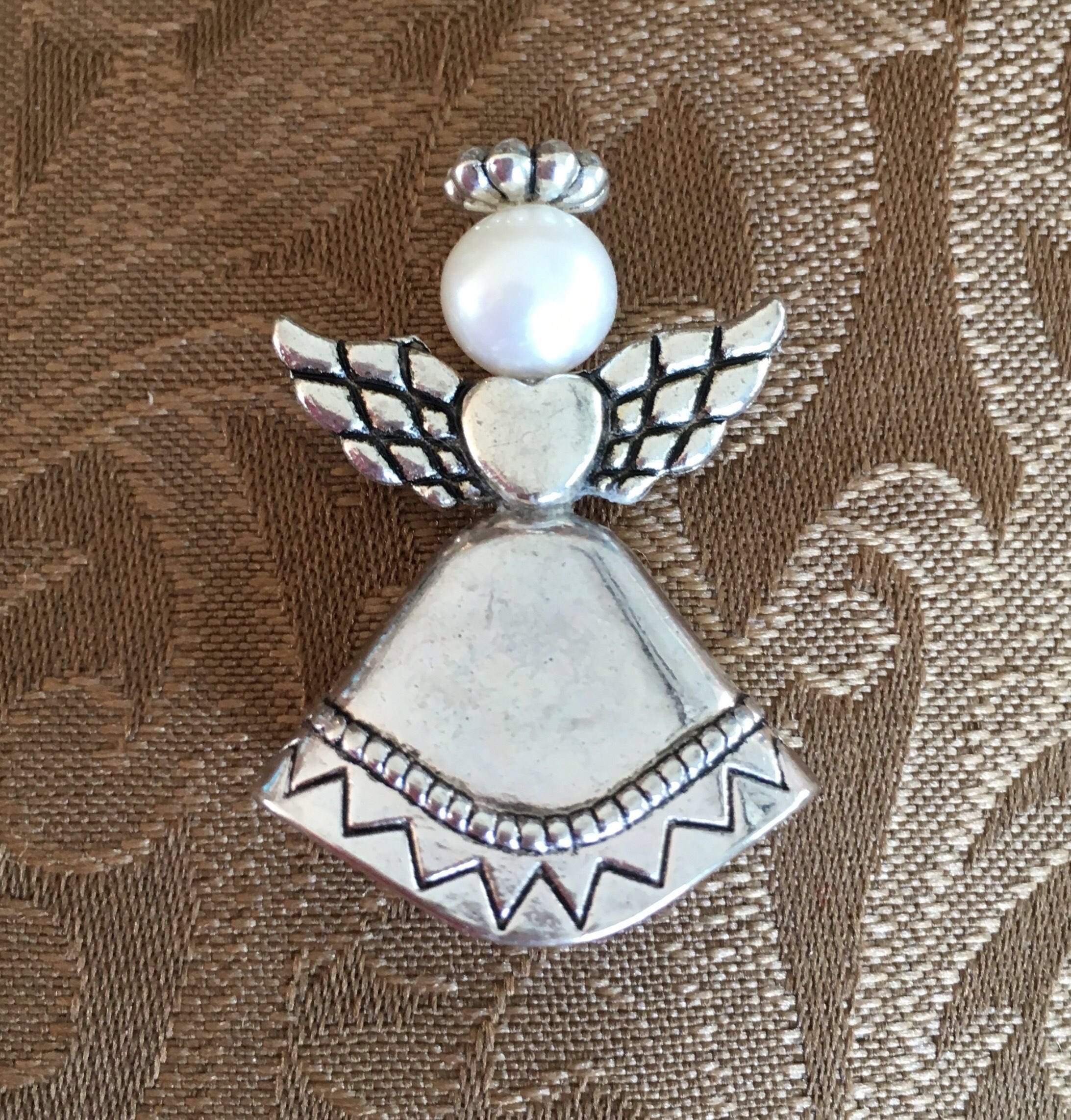 Guardian Angel Pin Guardian Angel Brooch Birthstone Angel Pin Etsy