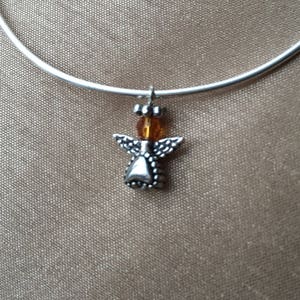 Handmade Guardian Angel My Cherished AngelsTM Charm Bracelet with Birthstone Charm image 8
