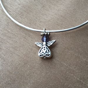Handmade Guardian Angel My Cherished AngelsTM Charm Bracelet with Birthstone Charm image 5