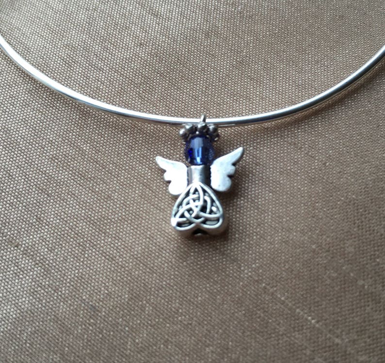 Handmade Guardian Angel My Cherished AngelsTM Charm Bracelet with Birthstone Charm image 3