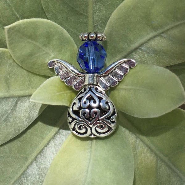 Guardian Angel Birthstone Brooch Guardian Angel Birthstone Pin Handmade Guardian Angel Jewelry