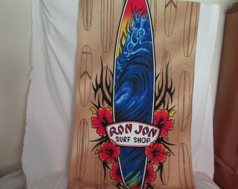 Beach Towel, RON JON Surf Shop, New - Never Used, 1990's