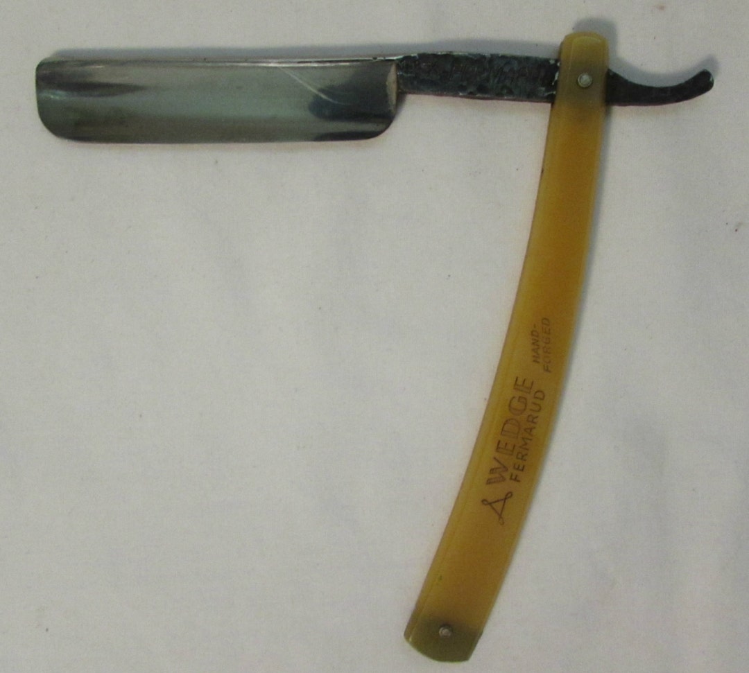 Vintage Hand Forged Straight Razor, Wedge Fermarud, Lang Bros Solingen ...