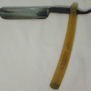 Straight Razor, Wedge &quot;Fermarud&quot;, Hand Forged, Lang Bros., Gold Medal, Solingen, Germany, 1940&#39;s, SHIPS FREE