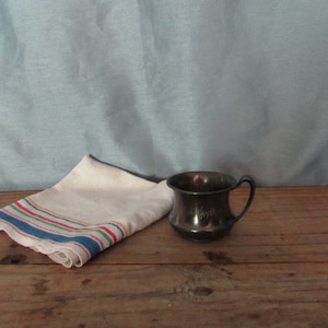 Vintage Baby Cup, Pairpointe Mfg Co, New Bedford, Mass, USA #B463, Quadruplate, Engraved &quot;Walter&quot;