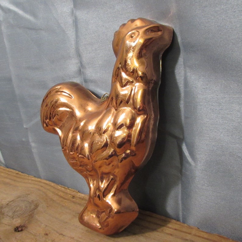 Vintage Copper Rooster Mold Wall Decor Kitchen Decor Brass Etsy