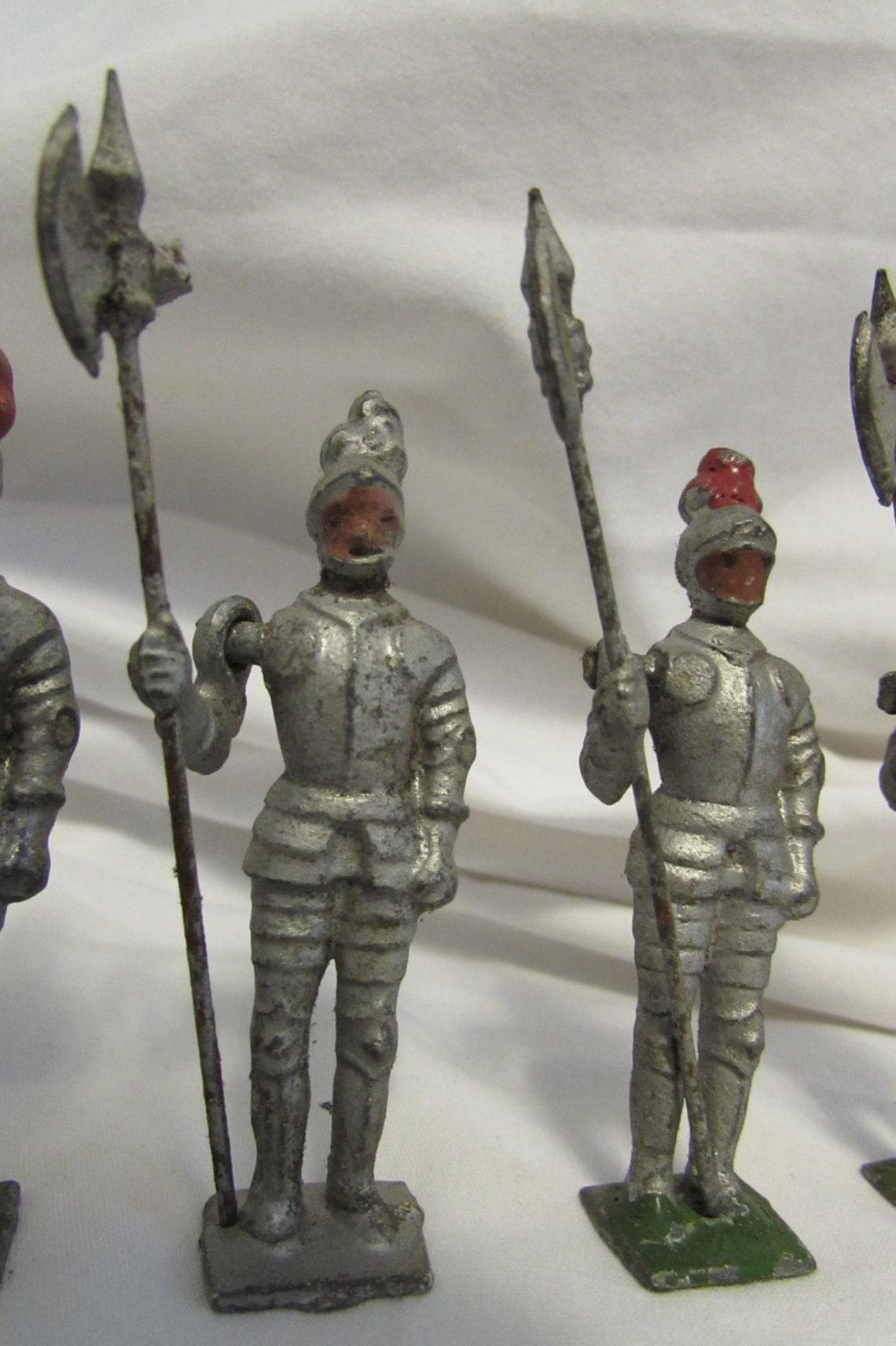 Toy Knights Handcast and Handpainted Metal Set of Six Etsy