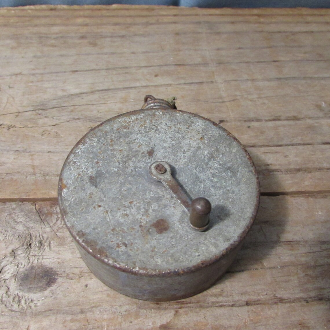 Vintage Chalk Line Chalk Box Round Cap Unscrews To Fill Etsy