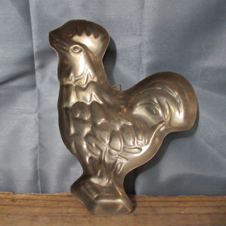 Vintage Copper Rooster Mold Wall Decor Kitchen Decor Brass Etsy