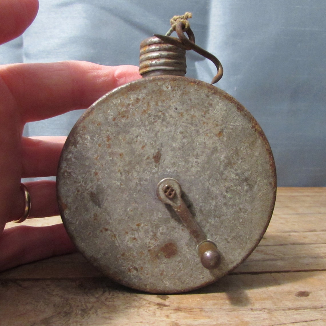 Vintage Chalk Line Chalk Box Round Cap Unscrews To Fill Etsy