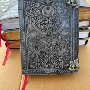 Libelle Lederbuch der Schatten, Journal, Magisches Tagebuch (A5)