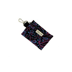 Blue Paisley Corduroy Poo Bag Holder