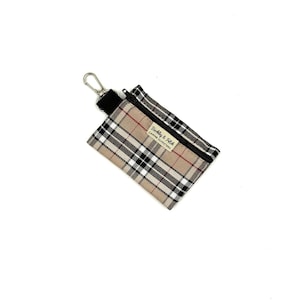 Caramel Plaid Poo Bag Holder