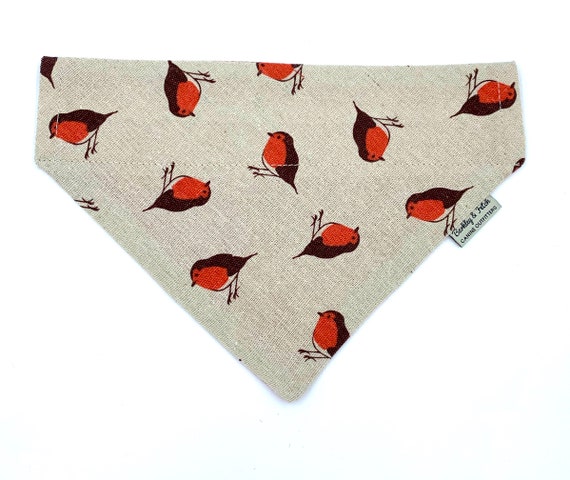 XMAS ROBIN Dog Bandana