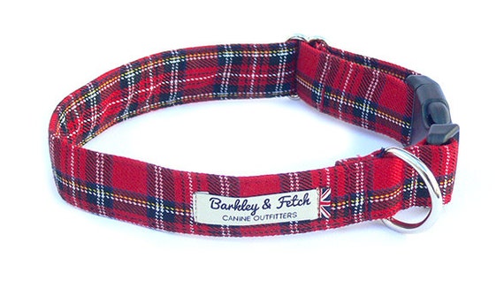 Tartan Check Dog Collar