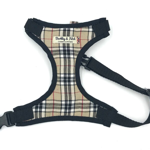 Burberry Dog Harness Etsy