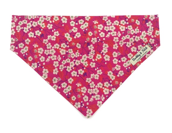 Liberty Print Pink Mitsi Dog Bandana
