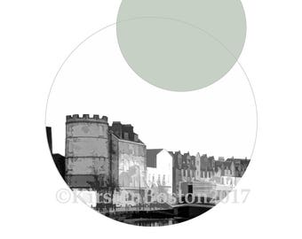 The Shore Skyline Leith, Edinburgh print, Leith Print, Leith Skyline, The Shore Leith