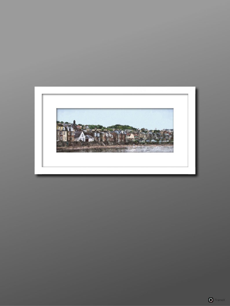 North Berwick Print, North Berwick Waterfront, North Berwick Painting, North Berwick Shore image 4