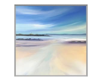 Elie Painting, East Neuk Print,  Fife Art, Elie Ness and Beach, Beach Art