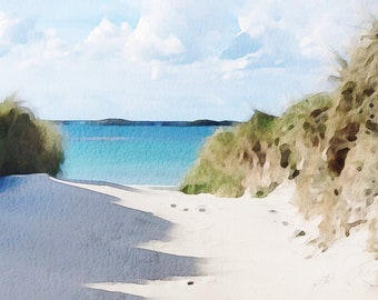 Isle of Mull Print, Salen Bay Print, Mull Seascape, Mull Painting, Beach Mull Picture, Mull Art