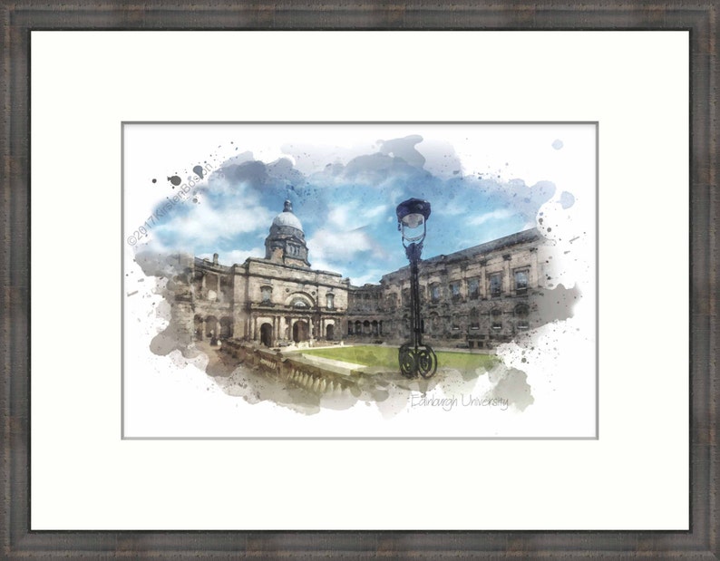 Edinburgh University Print Edinburgh Print Old College Etsy UK