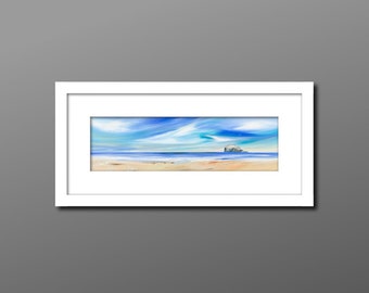 North Berwick Print, North Berwick Painting, East Lothian Art, Bass Rock Picture, Blue Bass