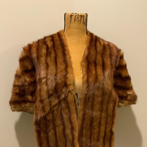 Made in USA Andre Vintage Mink Fur Caplet Stole