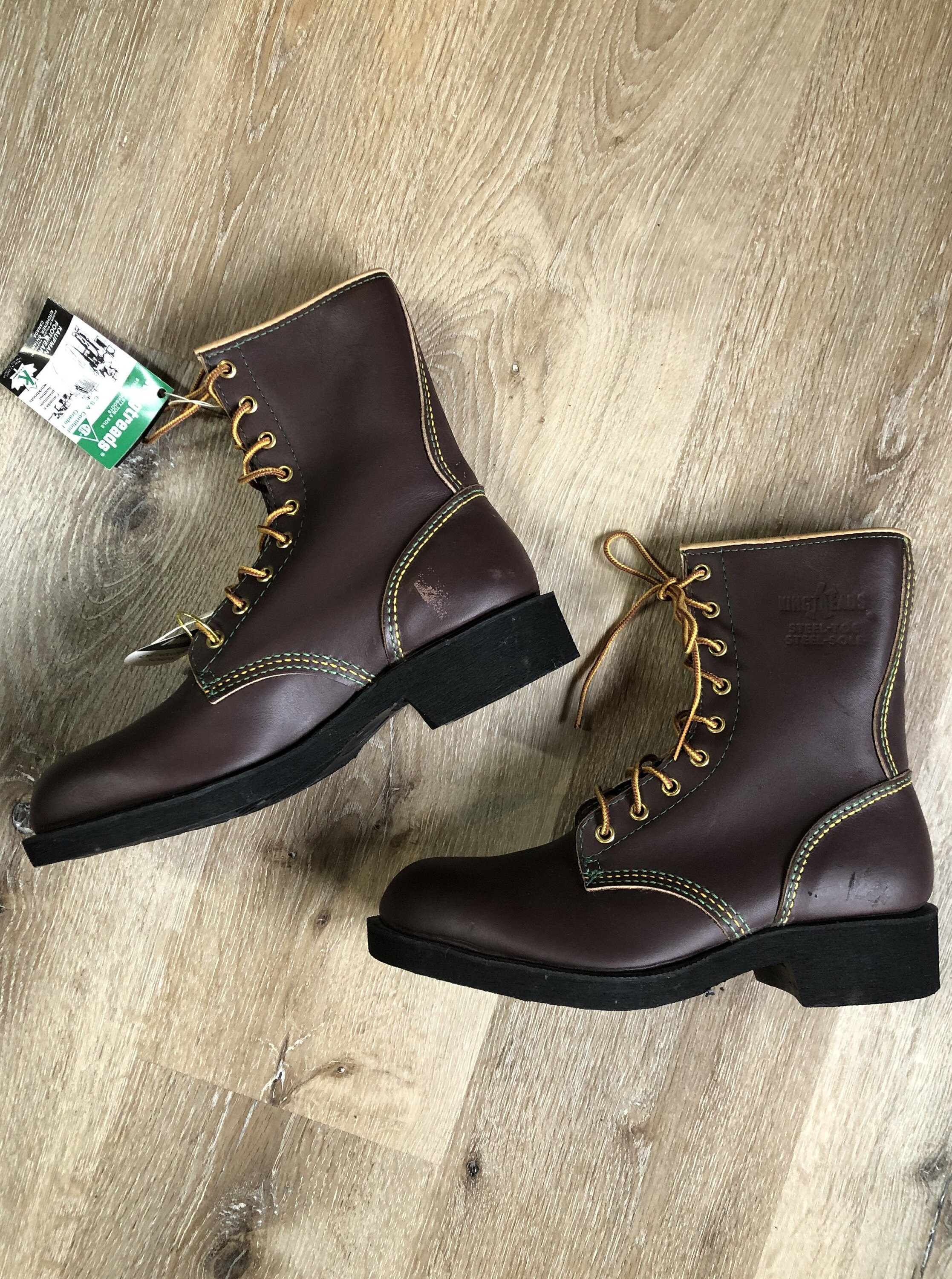 Vintage Kingtreads CSA Brown Work Boot Made in Canada 7M Etsy