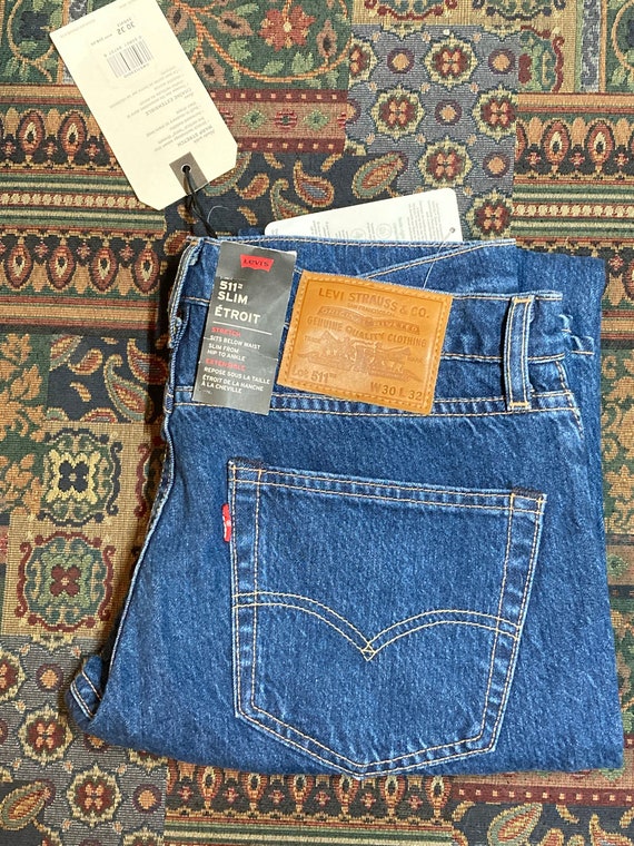 Levis Premium 511 Slim Red Tab 31x30 NWT Made in Poland - Etsy