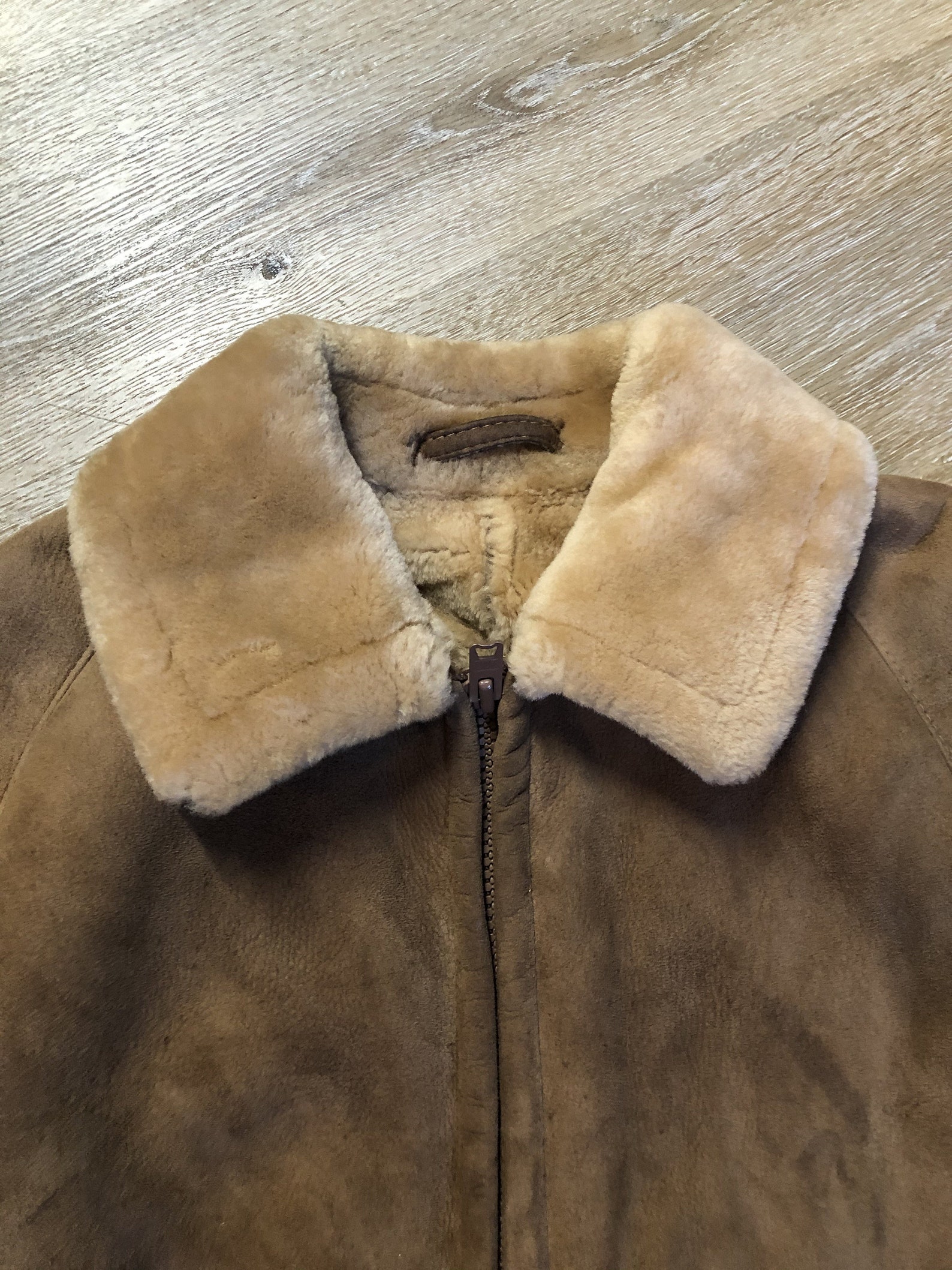 Vintage Sawyer of Napa Shearling Bomber Jacket Made in USA | Etsy