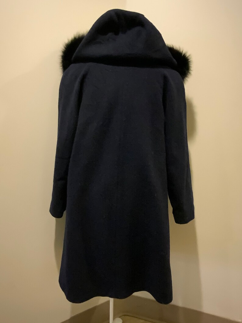 Vintage Braemar Petites by Jeremy Scott Navy Wool Blend Coat - Etsy Canada