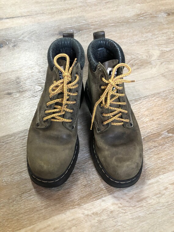 Roots Tuff Green Nubuck Hiking Boots 