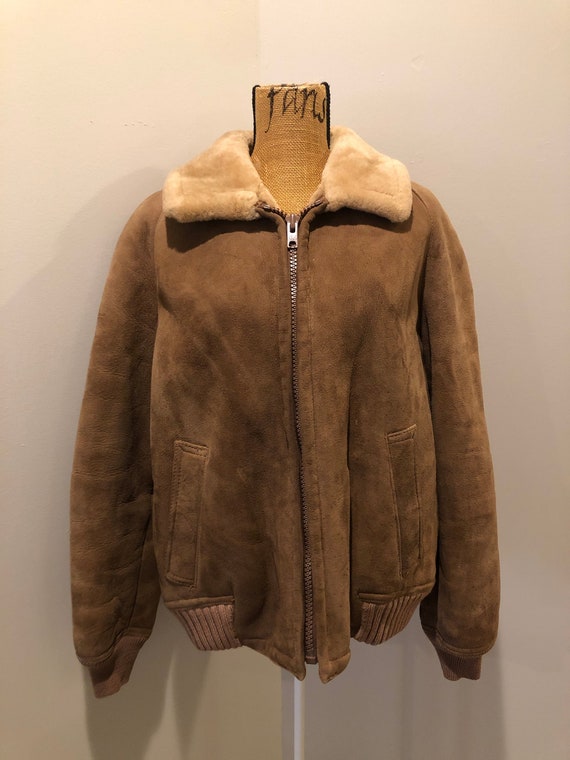 Vintage Sawyer of Napa Shearling Bomber 