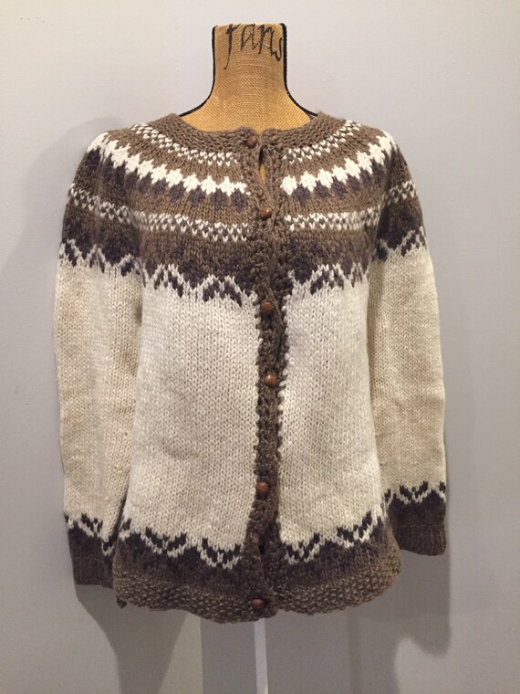 Vintage hand knit cardigan