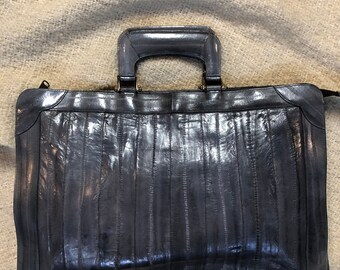Eel Skin Briefcase - Etsy