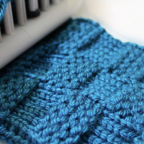 Loom Knit Brioche Stitch Scarf Pattern Video Tutorial Etsy