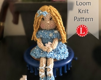 Loom Knitting PATTERNS Doll Toys Amigurumi Tiny Dolls - Ballerinas - Includes Video Tutorial by Loomahat