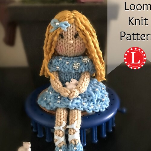 Loom Knitting PATTERNS Knit Dolls Toys Amigurumi the Cupcake Etsy