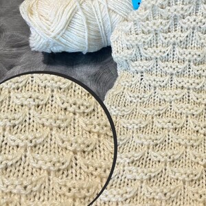 Loom Knitting STITCH PATTERN : Mock Honeycomb with Purl | Flat and in the Round with Video Tutorial  | LoomaHat