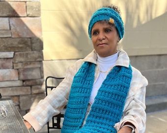 Knitting Looms PATTERNS Scarves | Rib and Purl  Headband Earwarmer Set (Video Tutorial)