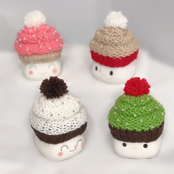 Marshmallow Mug Hats Pattern Etsy