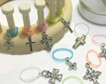 Loom Knitting Pattern 13 Stitch Markers - Snag Free Snug Fit - Specially Designed for Looms - Show of Faith