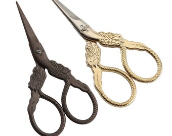 Garosa Premium Antique Style Tailor Scissors - Stainless Steel Sewing & Craft Shears With Decorative Handle - View #13