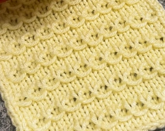 Loom Knitting PATTERN (with Video Tutorial) The Roman Stitch Flat and in the Round | LoomaHat