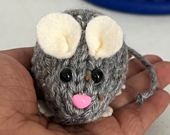 Loom Knitting PATTERNS Loom Knit Tiny Toy Mouse Mice | Toys Doll Amigurumi  | Includes Video Tutorial | Loomahat