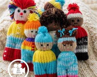Loom Knit Comfort Doll Pattern (with Video Tutorial) Toy | Easy Beginner Friendly