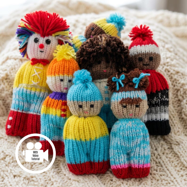 Loom Knit Comfort Doll Pattern (with Video Tutorial) Toy | Easy Beginner Friendly image 1