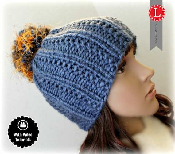 Loom Knitting Pattern Farrow Stitch Hat With Step By Step Video Tutorial Loom Knitting Pattern Farrow Stitch Hat With Step By Step Video Tutorial