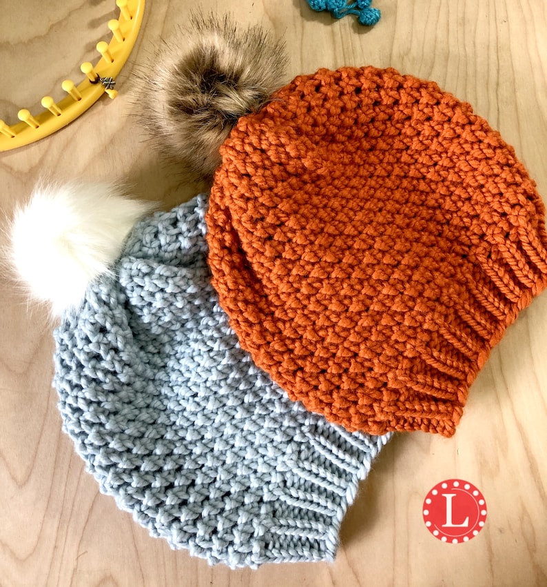 Round Knitting Loom Patterns Chunky Winter Hat Beanie ...